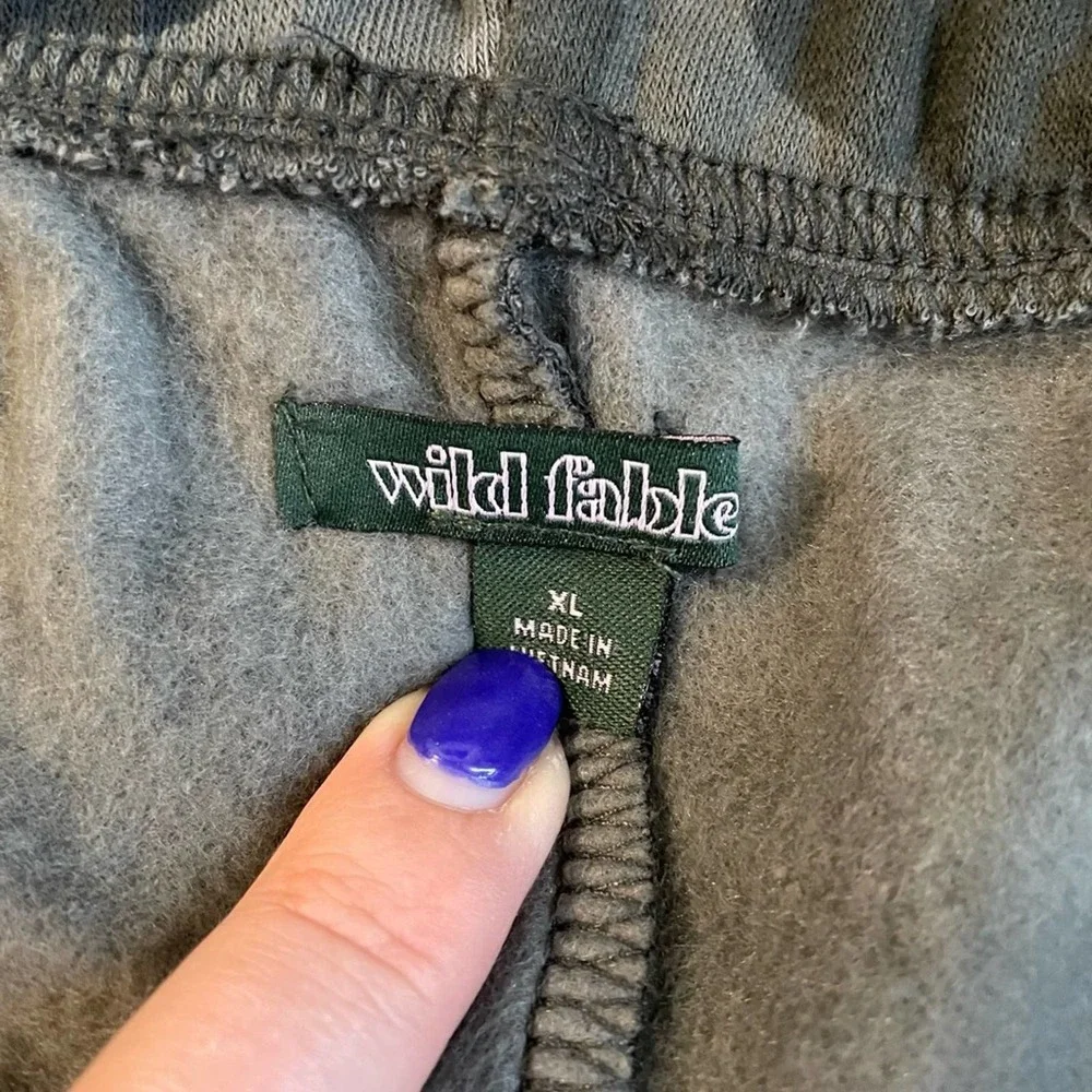 Green Camo Sweatpants Size XL Comfy Unisex Loungewear Athleisure Army Pants NEW - Picture 8 of 9